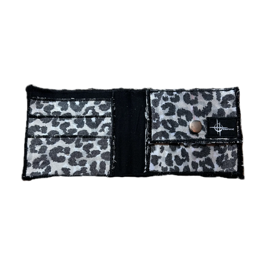1 of 1 Cheetah Denim Wallet