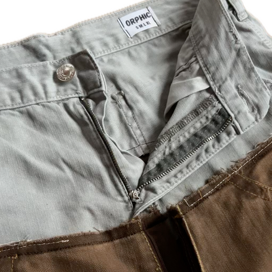 Reworked Cut Up Jeans