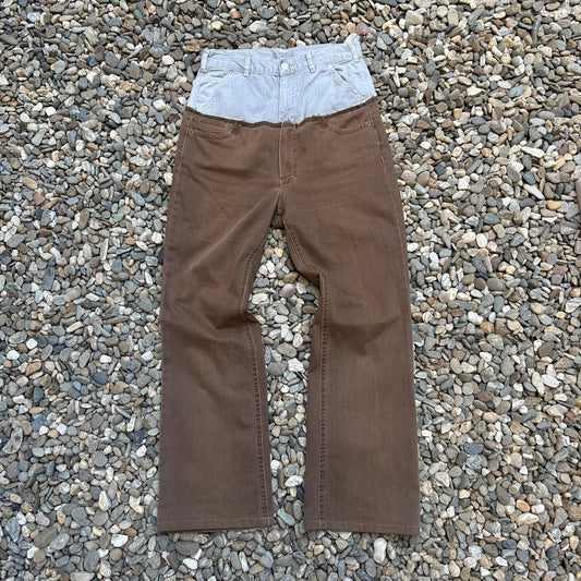 Reworked Cut Up Jeans