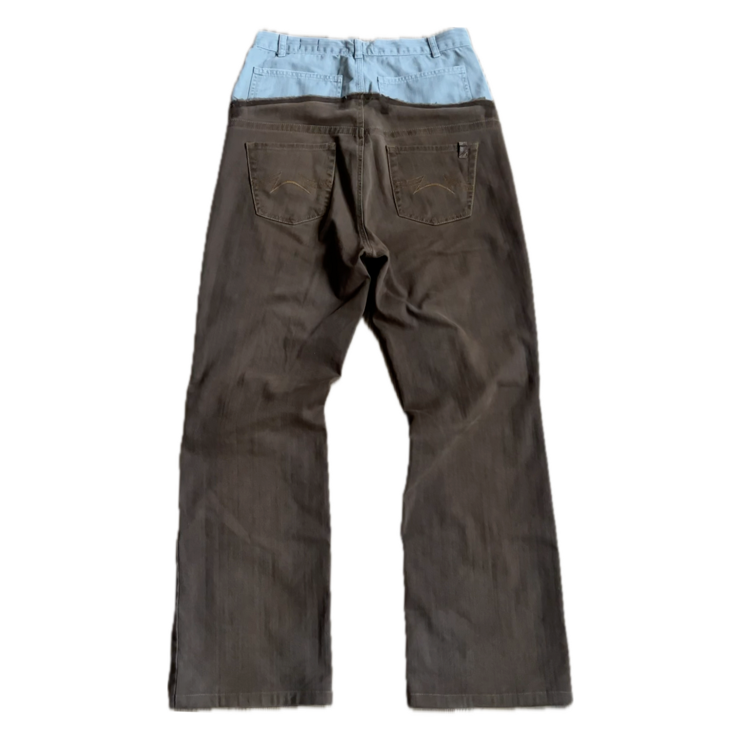 Reworked Cut Up Jeans