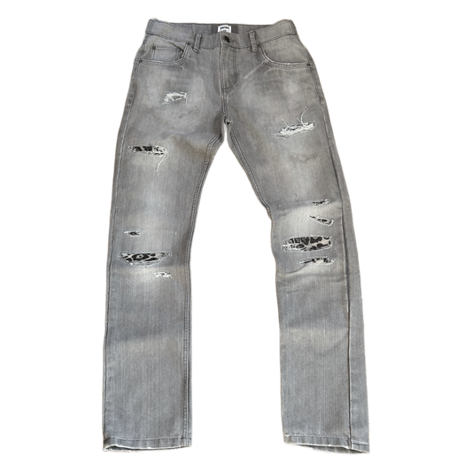 Reworked Cheetah Jeans