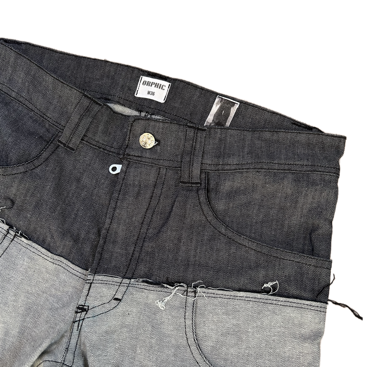 Blugi Bootcut cu talie dublă
