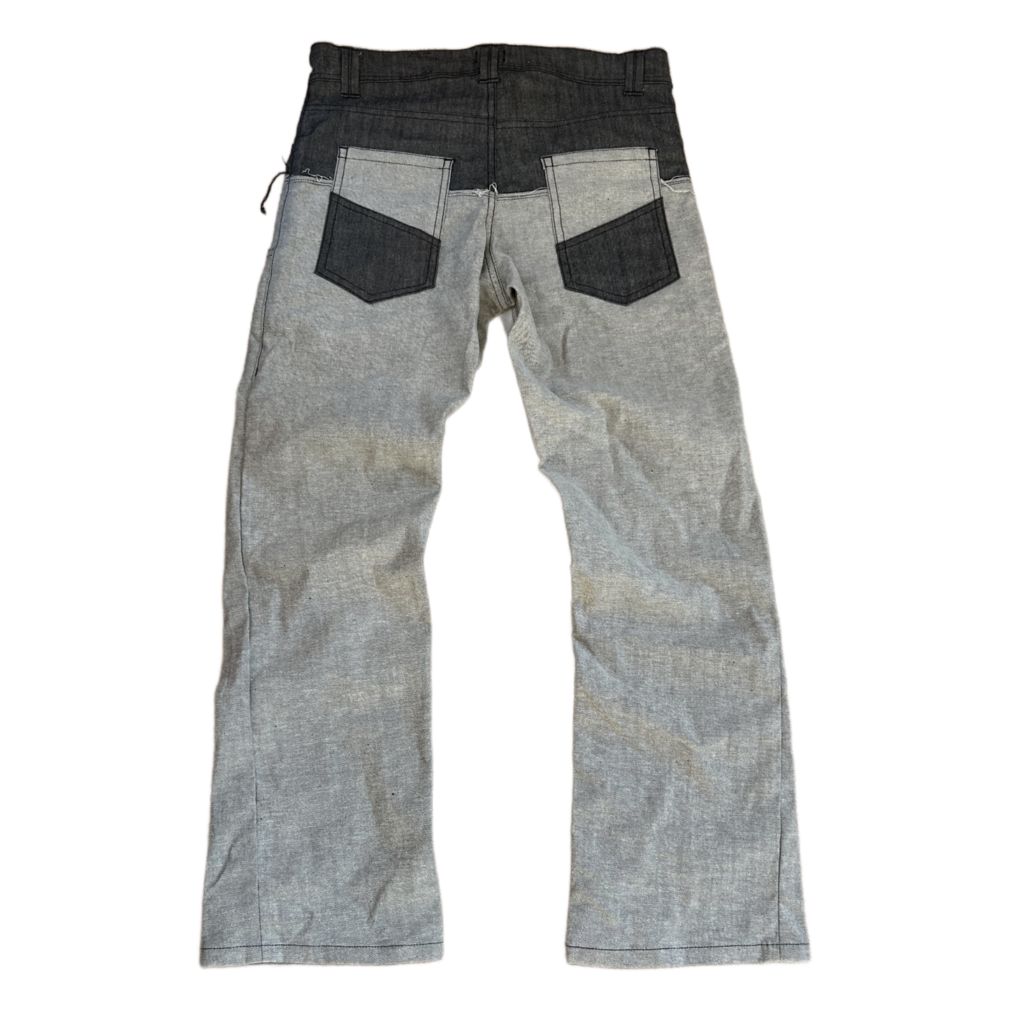 Blugi Bootcut cu talie dublă