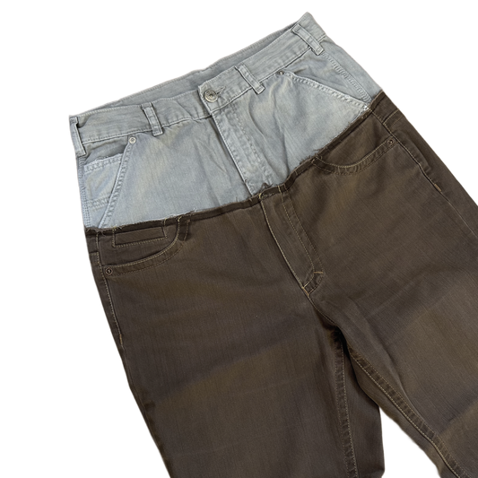 Reworked Cut Up Jeans