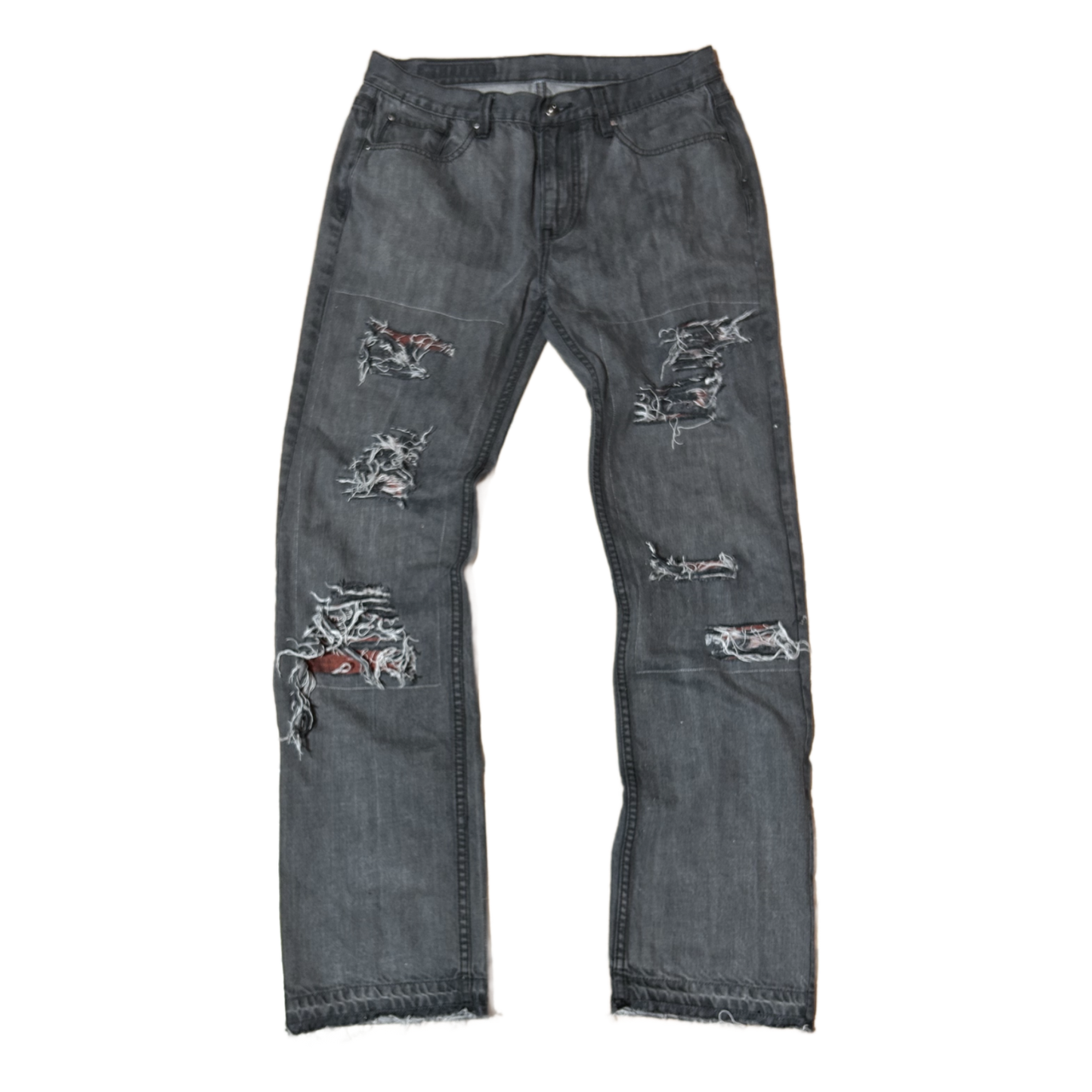 Reworked Slashed Jeans