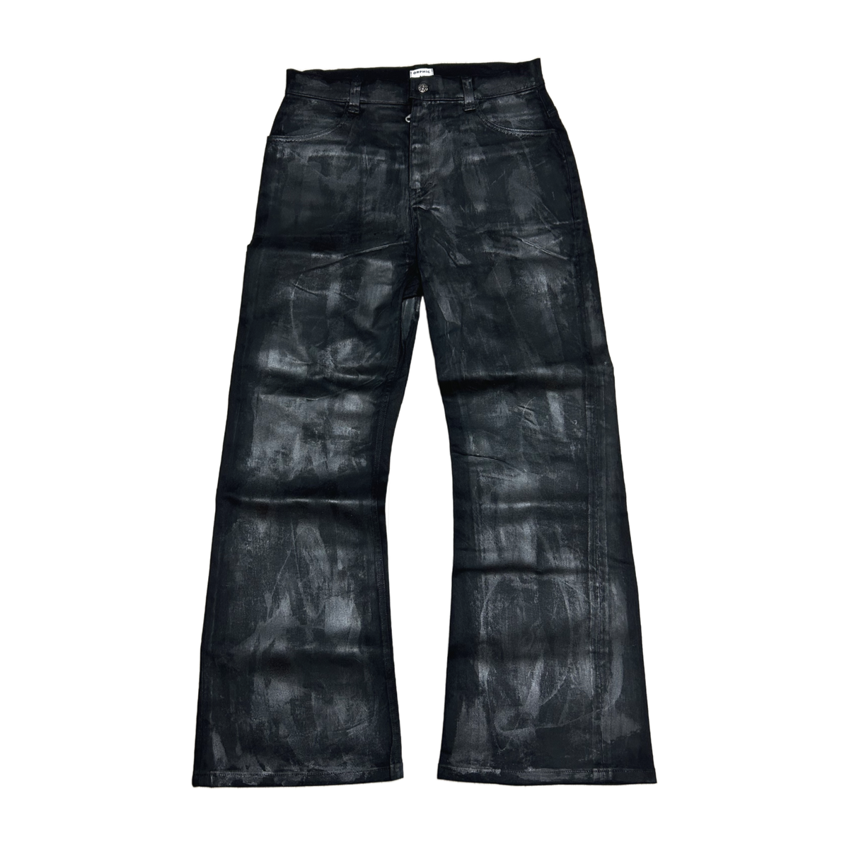 Coated Bootcut Denim