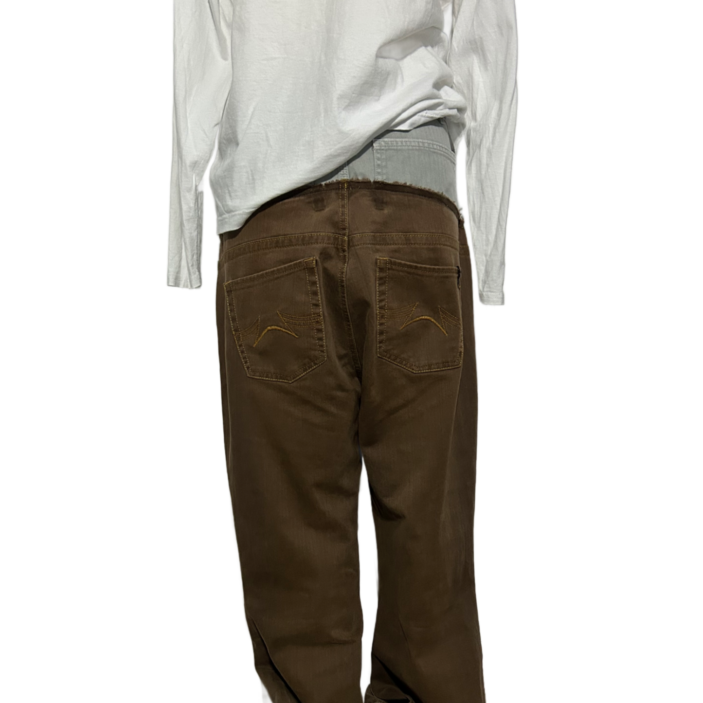 Reworked Cut Up Jeans