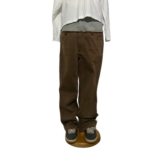 Reworked Cut Up Jeans